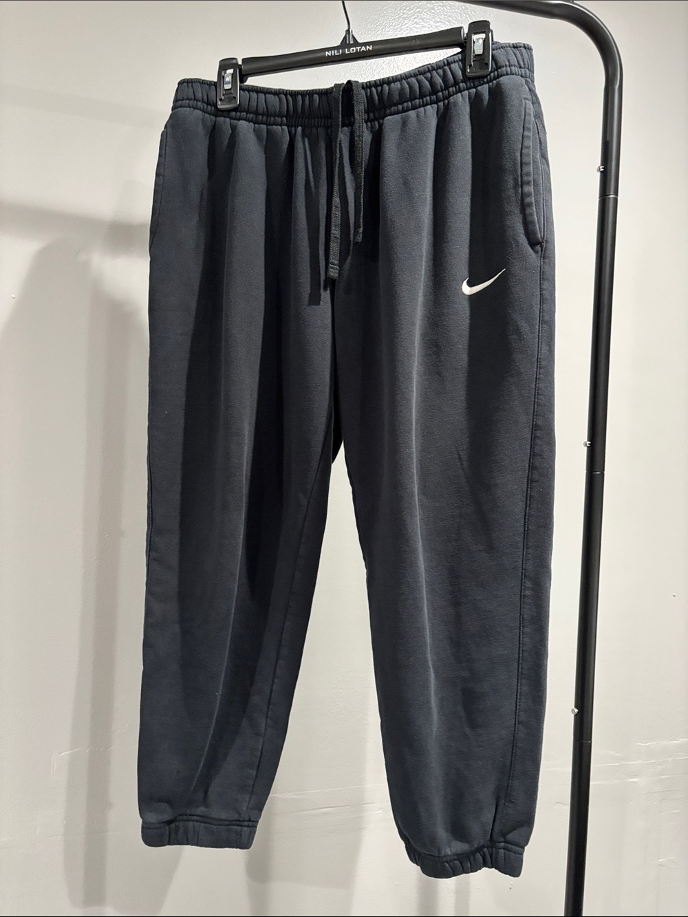 Nike Black Sweatpants with White Swoosh